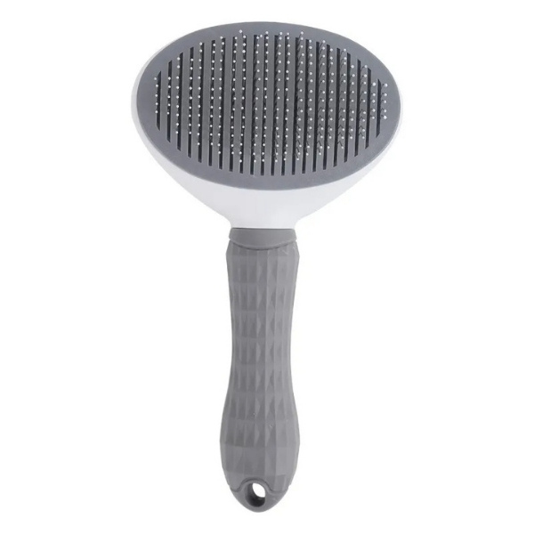 Cepillo Automático para Perros y Gatos gris