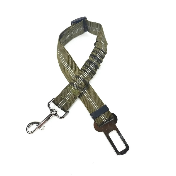 Cinturón de seguridad para perro caqui