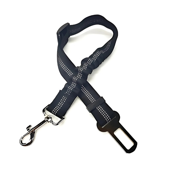 Cinturón de seguridad para perro negro