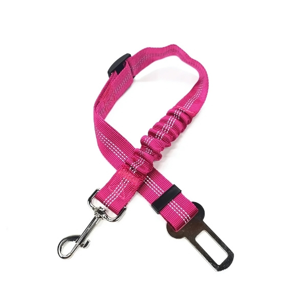 Cinturón de seguridad para perro rosa