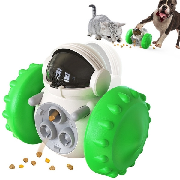 Juguete interactivo para mascotas verde