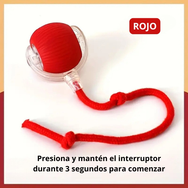 bola rodante automática rojo