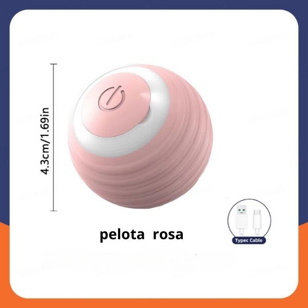 bola rodante automática rosa