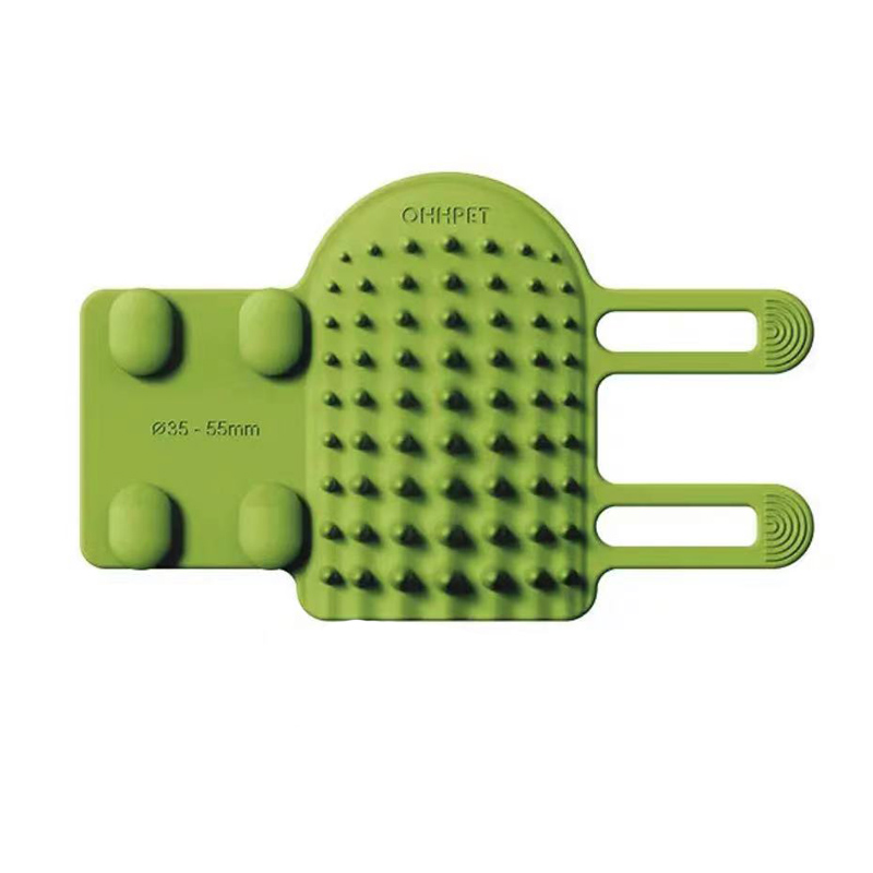 cepillo para gatos verde