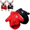 chaqueta-para-perro-poma-rojo-y-negro-presentación