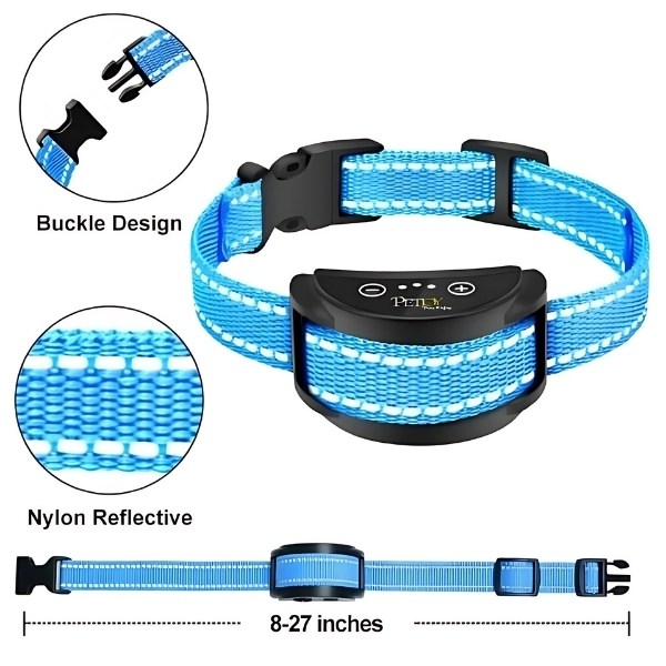 dispositivo antiladridos para perro talla azul
