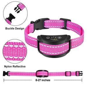 dispositivo antiladridos para perro talla rosa