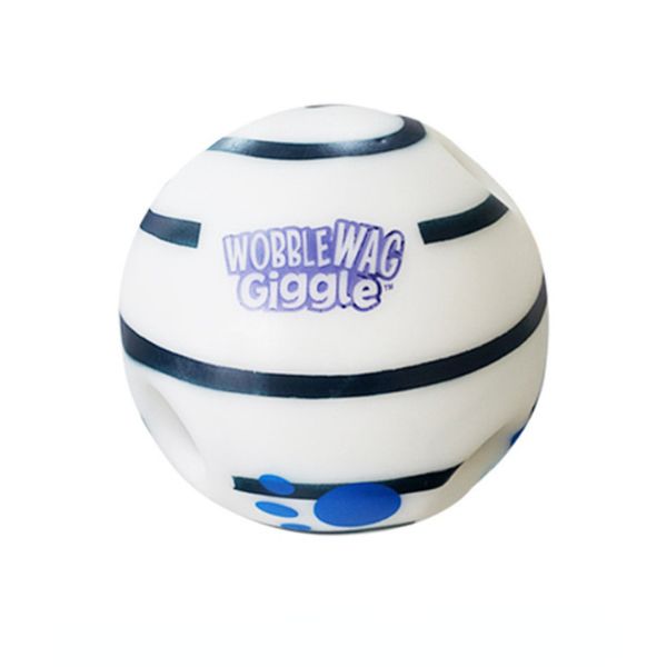 pelota antiestrés para perros blanca