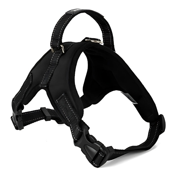 Arnés anti-tirones ajustable para perro NEGRO