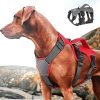 Arnés-antiescape-para-perro-gris-rojo