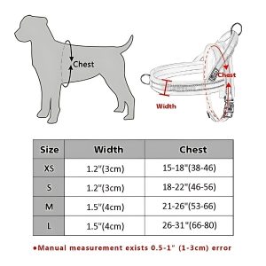 Arnés de entrenamiento para perros talla