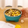 Comedero-para-perro-de-acero-inoxidable-verde-mano
