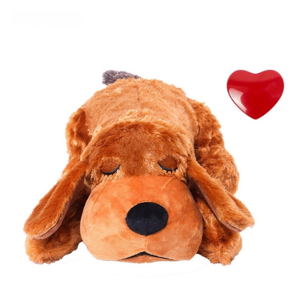 Peluche de Perro Antiestrés marrón