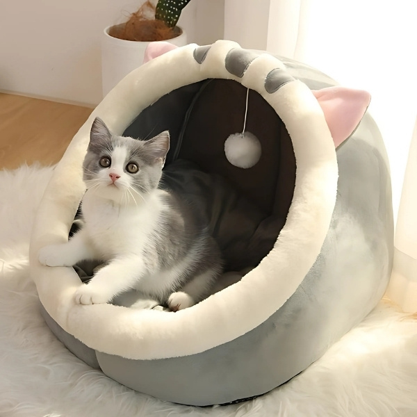 cama-para-gato-gris
