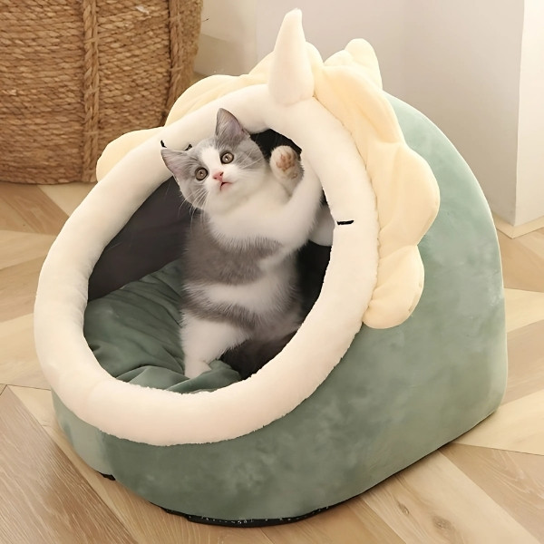 cama-para-gato-verde-