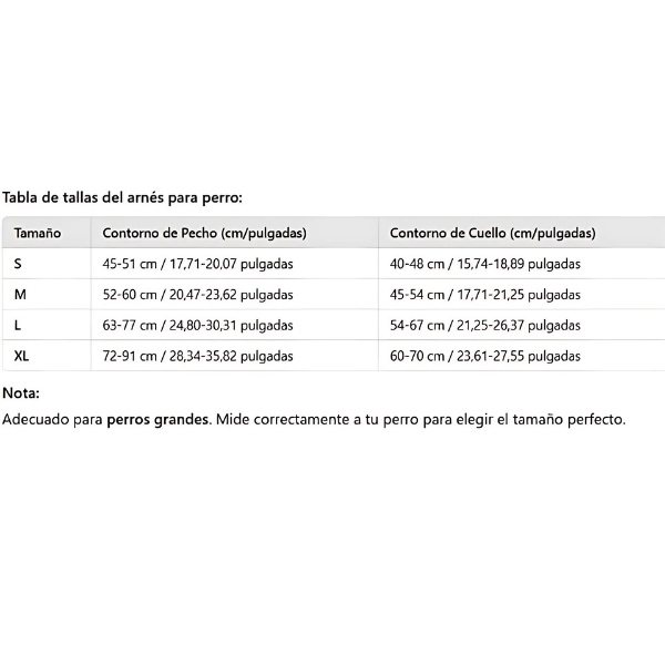 arnés anti-tirones ajustable para perro
