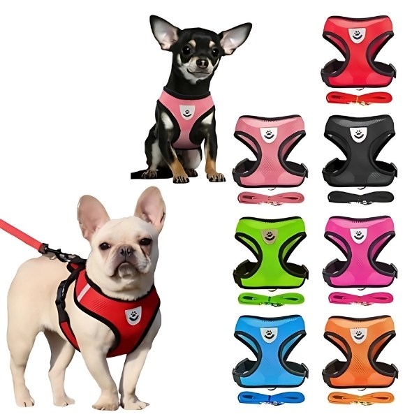 arnés cómodo para perros multi color