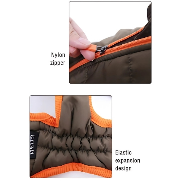 chaqueta impermeable bucle cierre para perro