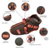 chaqueta impermeable material para perro marrón