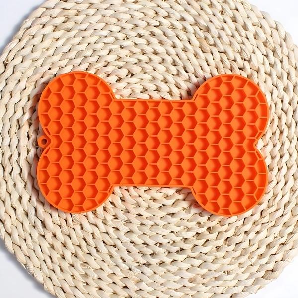 tapete para lamer naranja