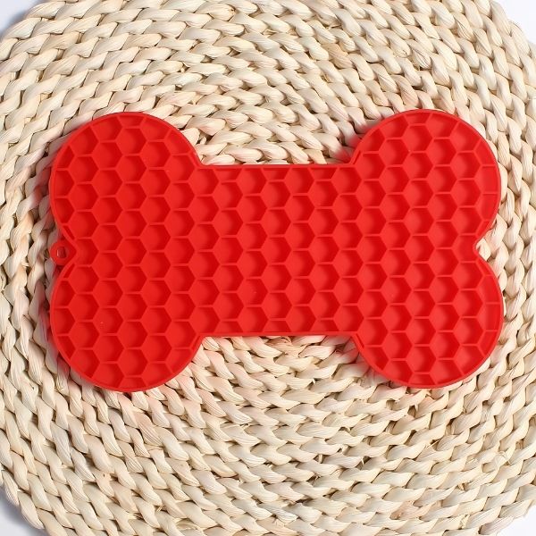 tapete para lamer rojo