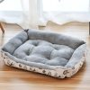 Cama Cómoda para Perros blanco gris