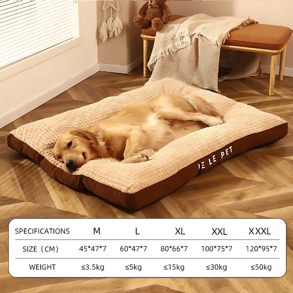 Cama Ortopédica Suave para Perros marrón talla