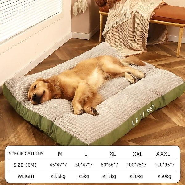 Cama Ortopédica Suave para Perros verde talla