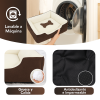 cama-marón-para-perro-huesos-máquina