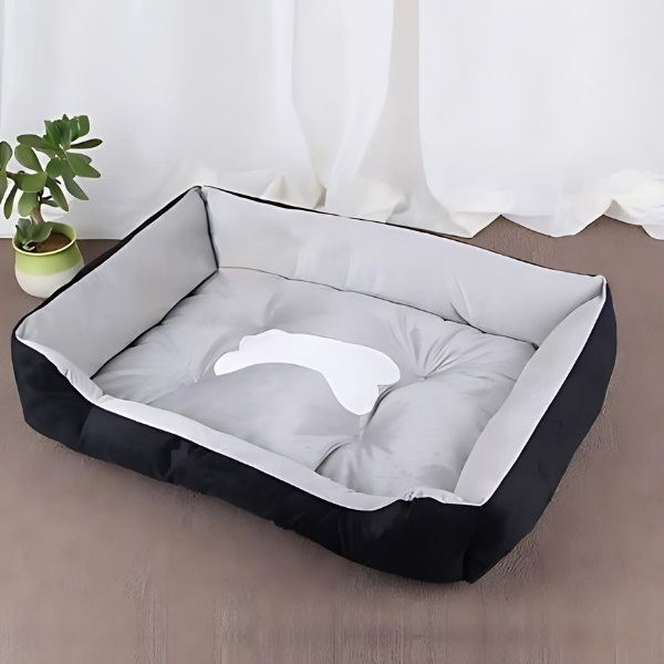 cama-para-perro-huesos-negro