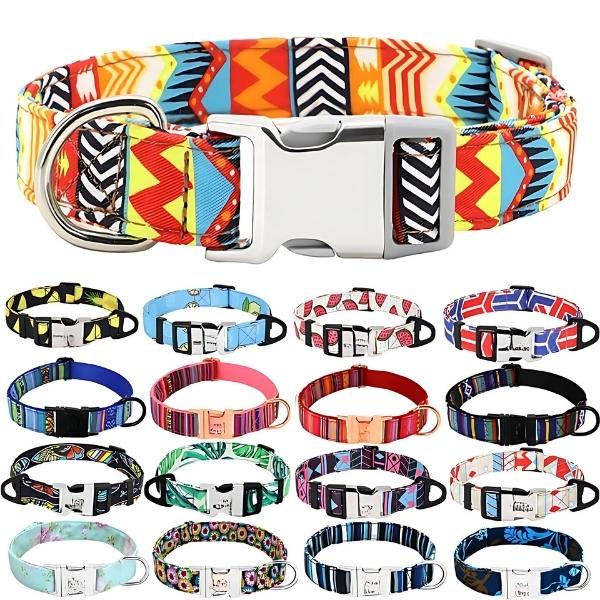 collar mexicano para perro multicolor