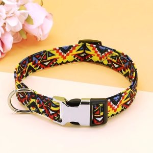 collar mexicano para perro presentación amarillo