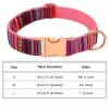 collar mexicano para perro talla rosa