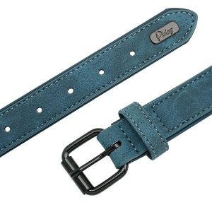 collar-para-perro-cuero-azul-bucle