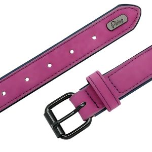 collar-para-perro-cuero-morado-bucle