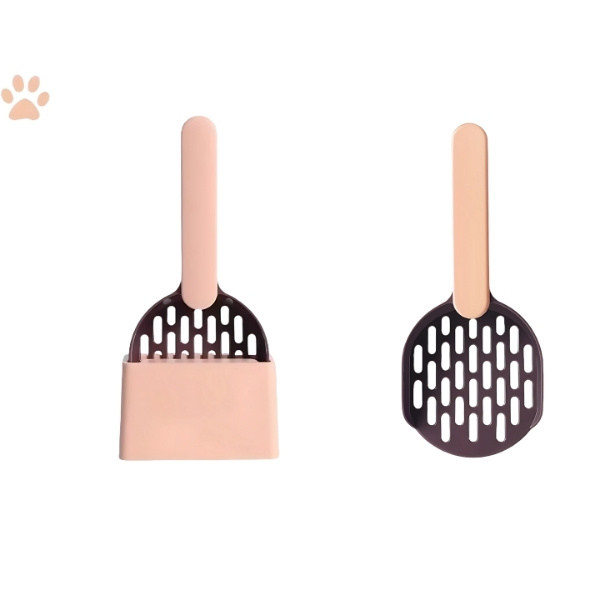 pala de arena para gatos con o sin café