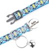 Collar-personalizado-para-gato-con-grabado-turquesa-bucle