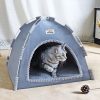 Tienda-acogedora-para-gato-azul