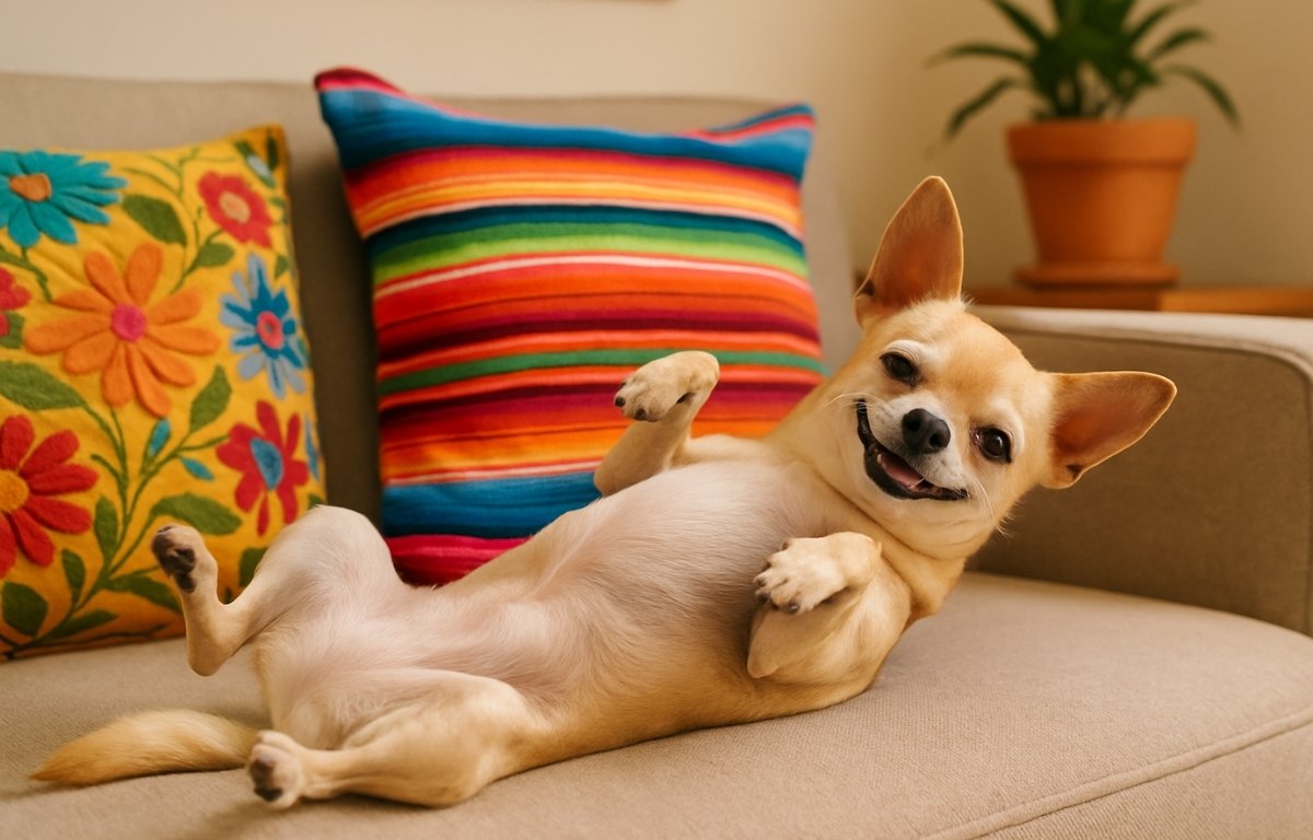 chihuahua-sofá