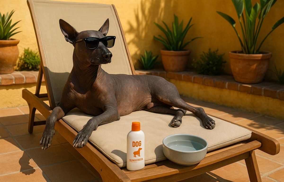 perro-Xoloitzcuintli-crema-solar
