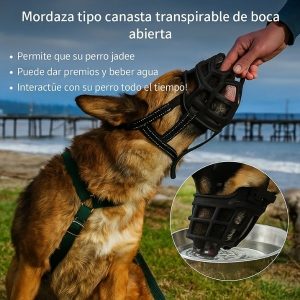 Bozal-suave-y ajustable-para-perro-agua