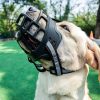 Bozal-suave-y ajustable-para-perro-sólido