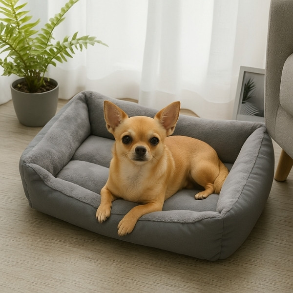 cama-gris-de-polar-lavable-para-perro