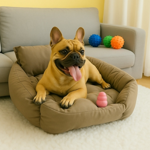 Cama-marrón-3-en-1-para-Perro-pelota