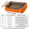 Cama-naranja-Acolchada-con-Estampados-para-Perros-talla
