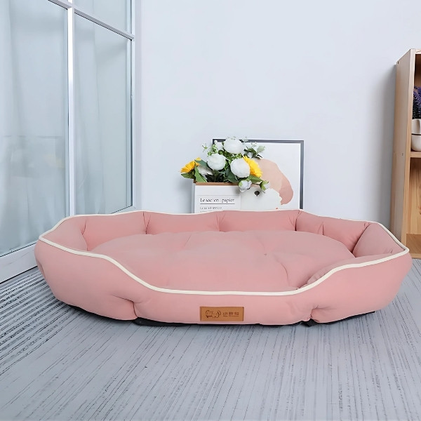 Cama-rosa-de-Lujo-para-Perros