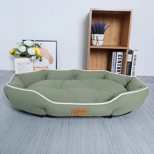 Cama-verde-de-Lujo-para-Perros
