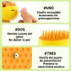 Cepillo-Pulverizador-amarillo-Anti-Pelaje-para-perro-USB-agua-suave