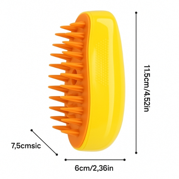Cepillo-Pulverizador-amarillo-Anti-Pelaje-para-perro-USB-talla