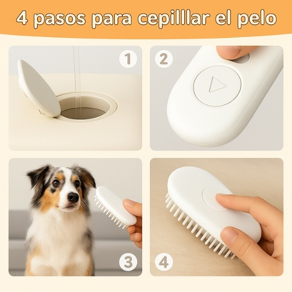Cepillo-Pulverizador-blanco-Anti-Pelaje-para-perro-agua-pelo